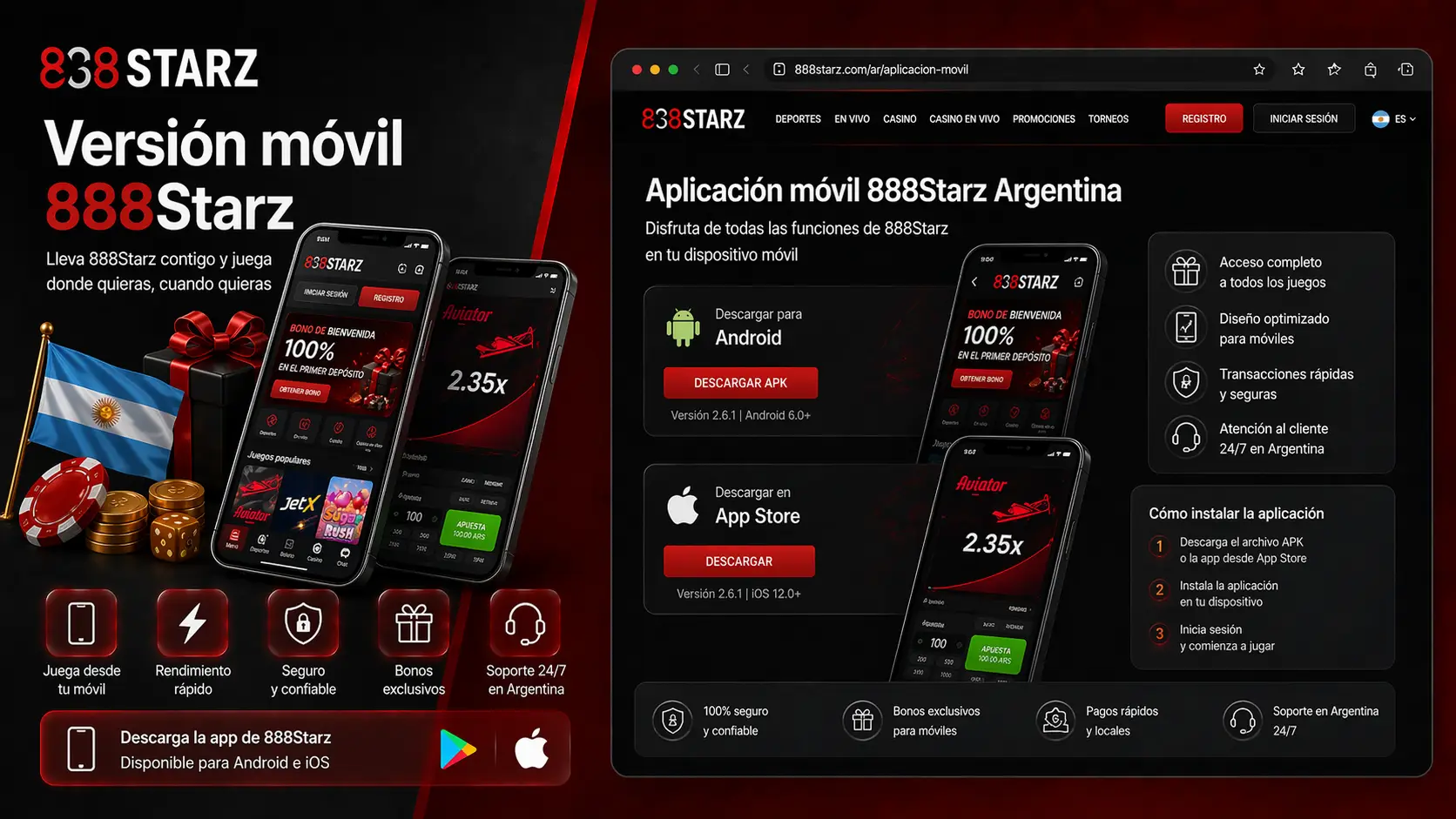 Versión móvil 888Starz